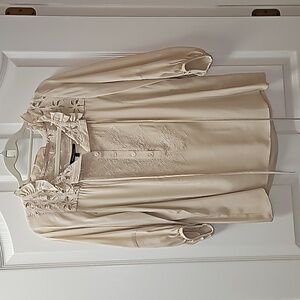 Nanette Lepore Light Beige Silk Blouse Size 4